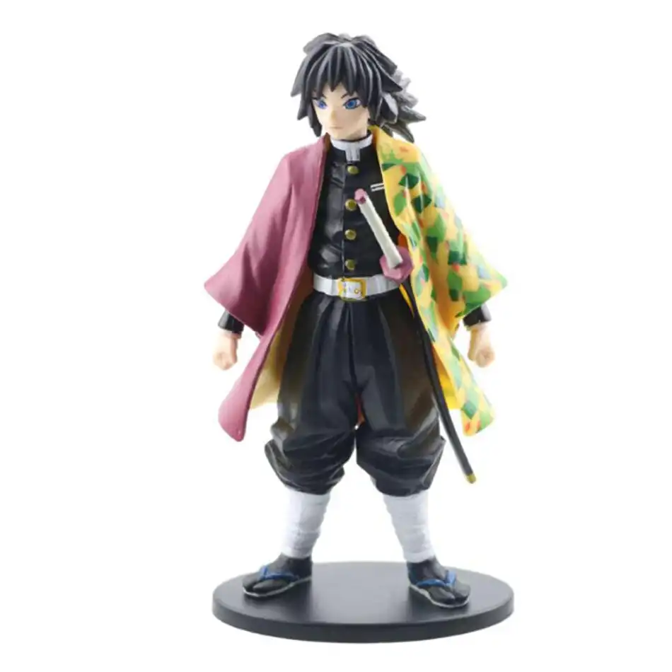 Tanjirou action figure with sword, angled view on shelf..