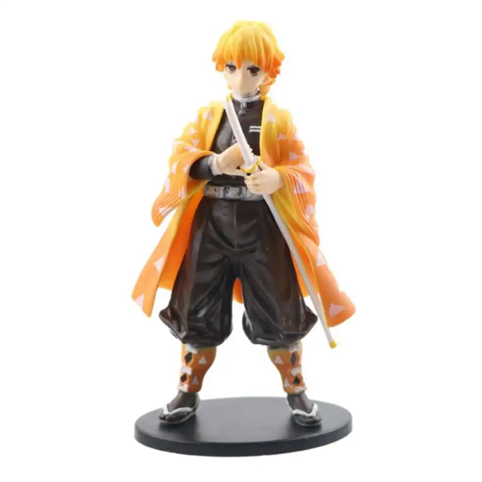 Bandai Demon Slayer PVC figure set, vibrant colors, full view..