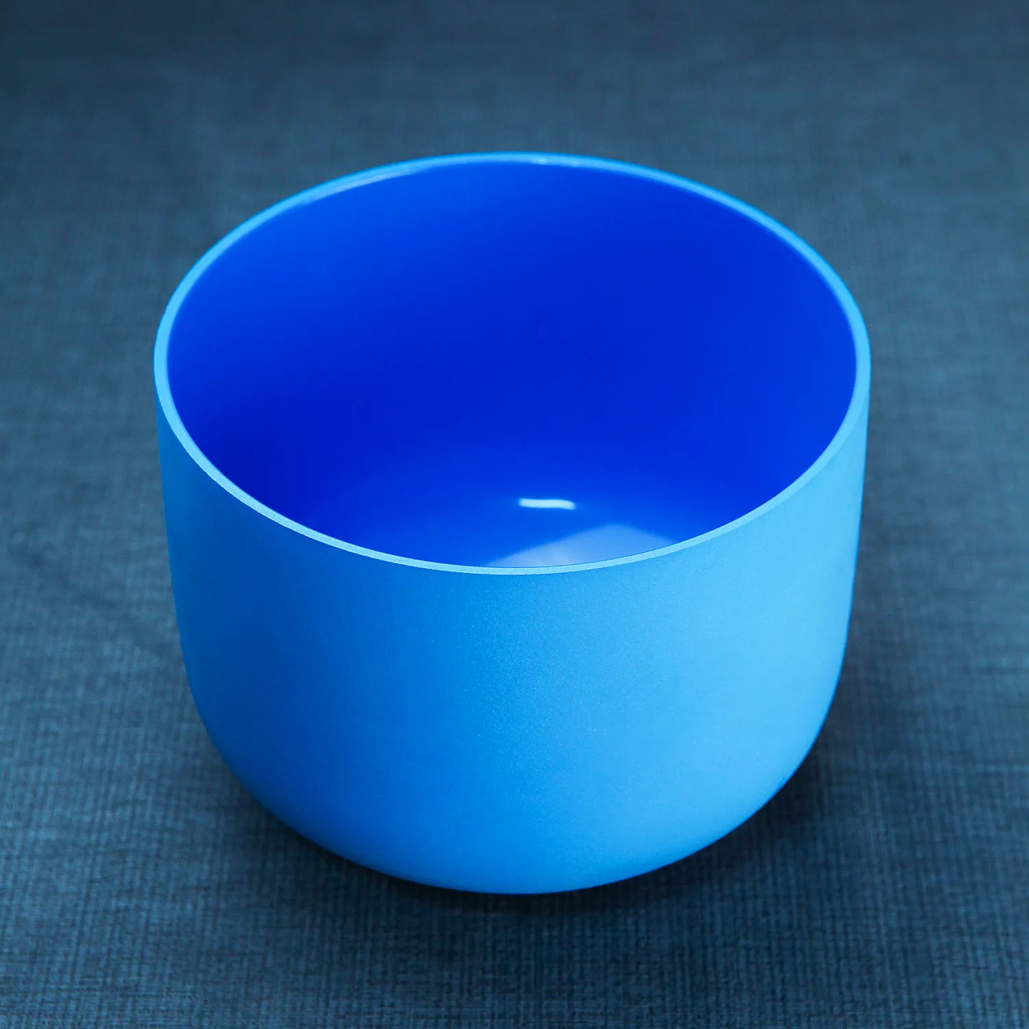 Gradient half colored chakra crystal singing bowl set of 7 pieces with beautiful design.