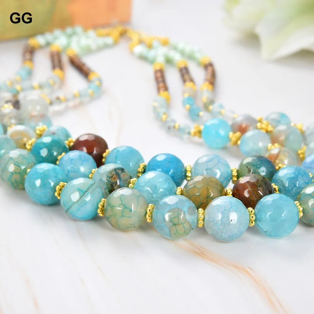 Close-up view of fresh water cultured rice brown pearls with fire agate gemstone details.