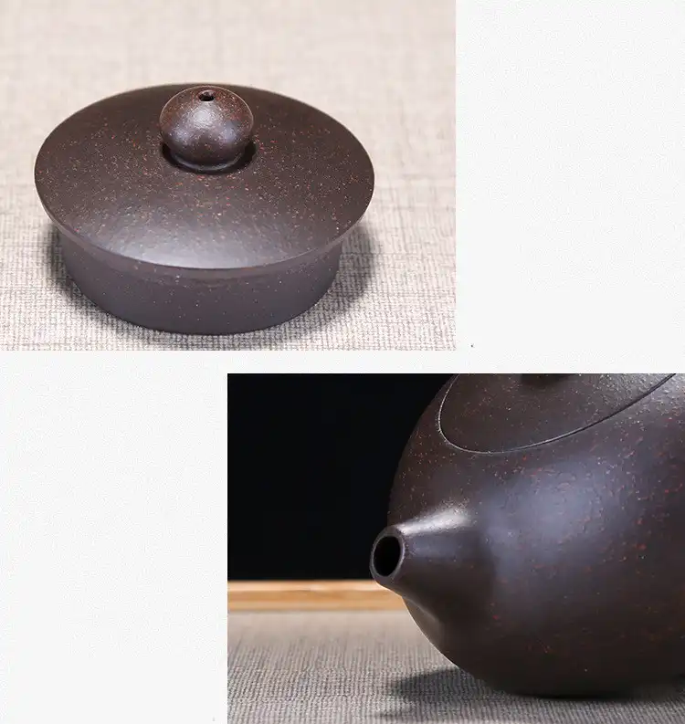 Xishi teapot spout and handle detail displaying elegant curves and traditional beauty design elements.