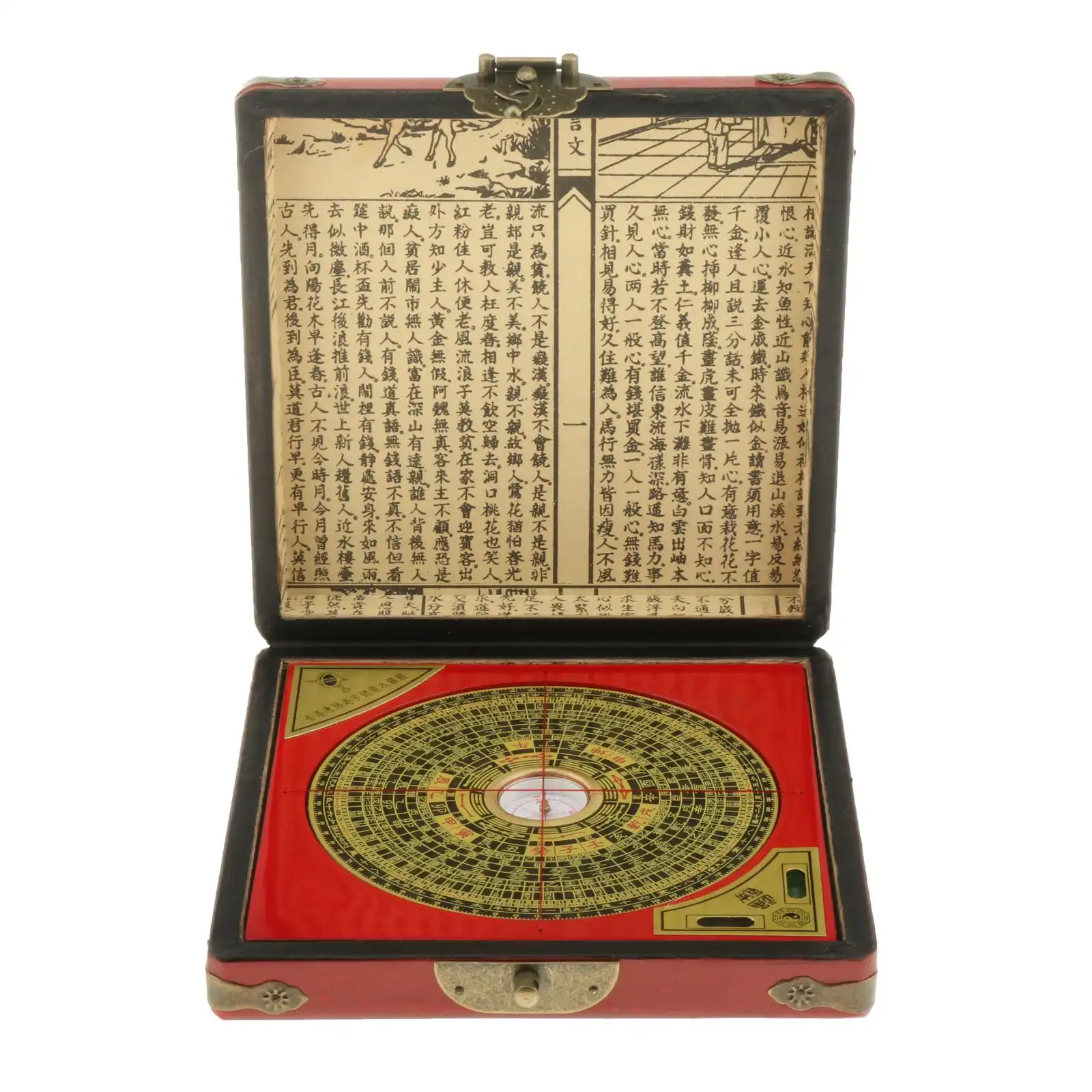 Complete package showing compass and leather box displaying premium quality and presentation.