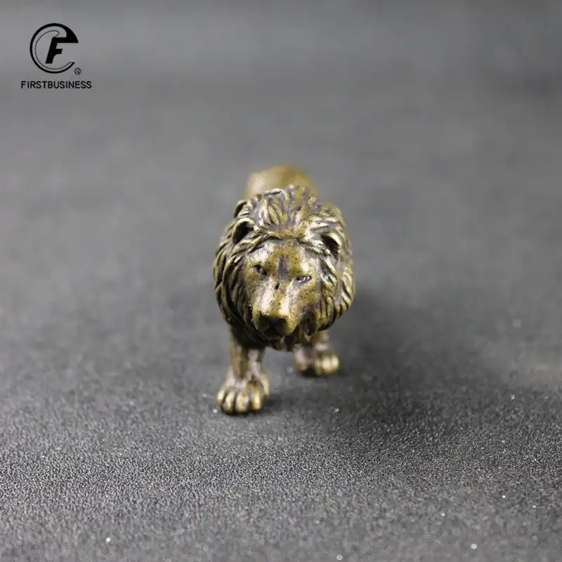 Multiple angle view of Chinese lion statue demonstrating three-dimensional craftsmanship.
