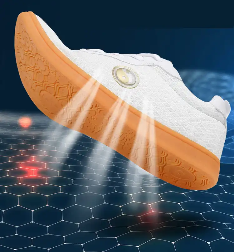 Unisex kung fu shoes worn during tai chi practice demonstrating comfort and mobility.
