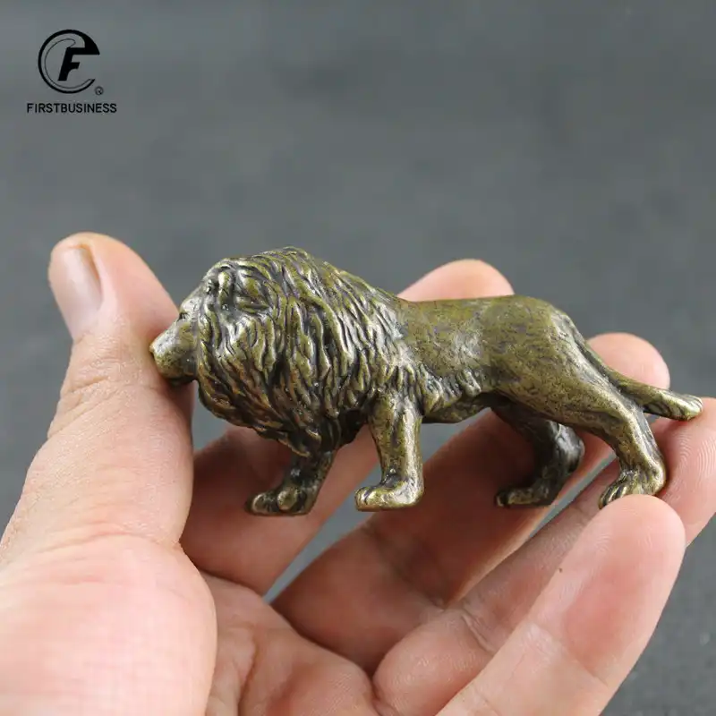 Chinese guardian lion figurine in traditional feng shui entrance placement.