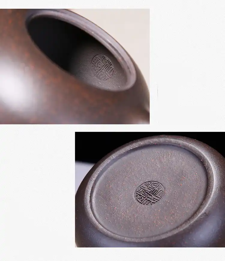 Unique shape teapot capacity demonstration showing perfect 150ml size for personal tea sessions.