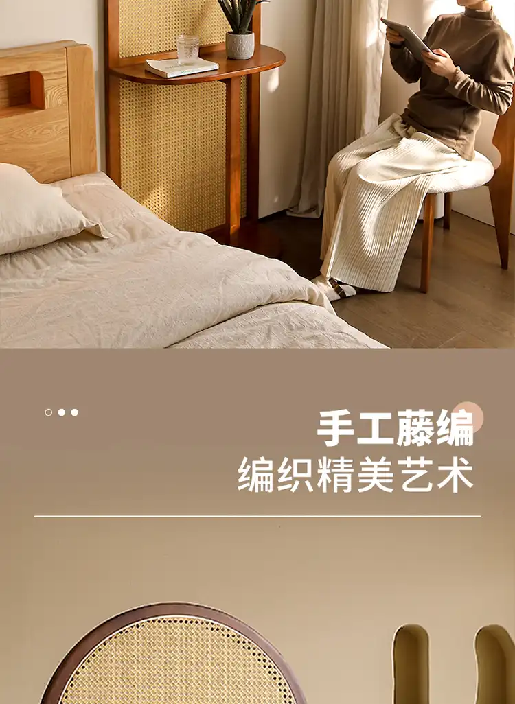 Chinese retro pine wood screen divider with bamboo strip craft in modern living room setting.