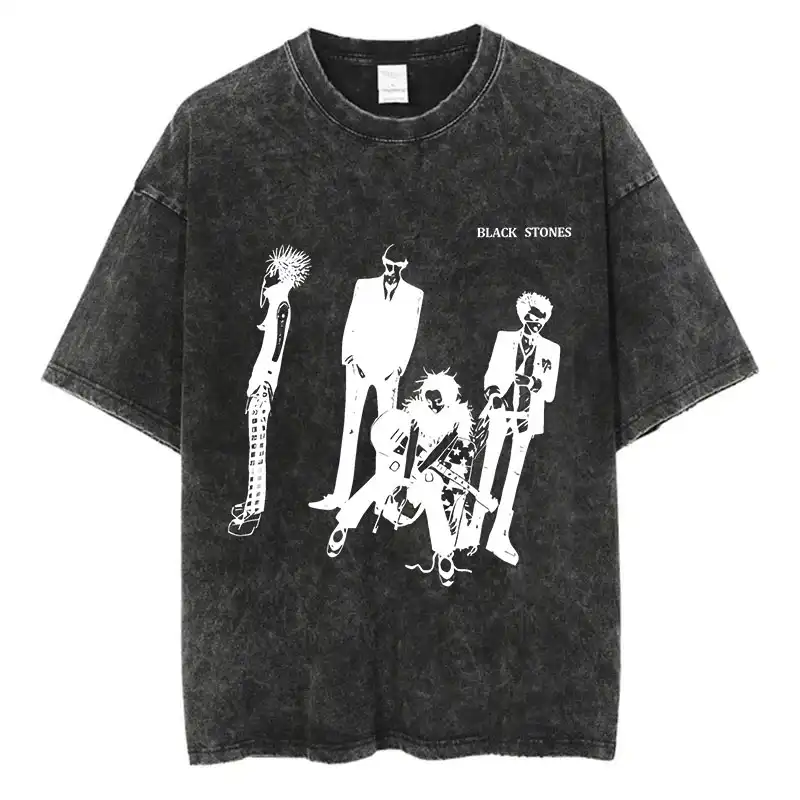 Men's Harajuku Nana Osaki graphic tee, side angle on white background..