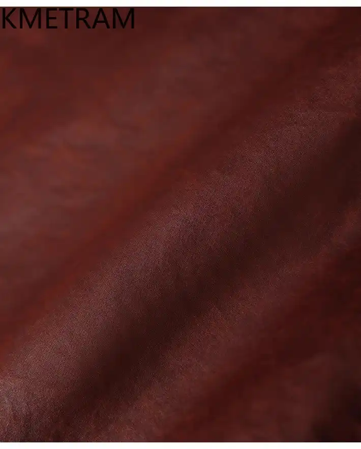 Side profile view of Xiangyunsha dress highlighting graceful drape and premium fabric flow.