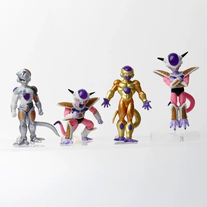 Bandai Frieza anime figure displayed on shelf, full view..