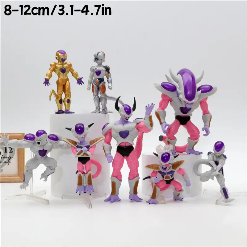 Dragon Ball Z Frieza PVC statue, side angle with detailed design..