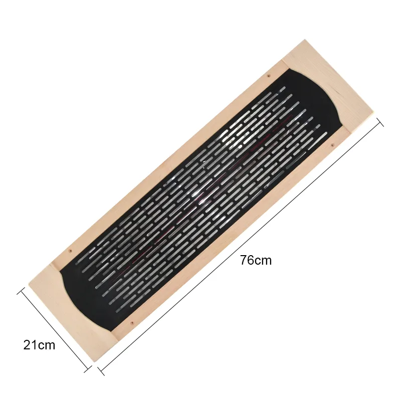 Ceramic infrared sauna heater panel 350W showing sleek design and premium construction quality.