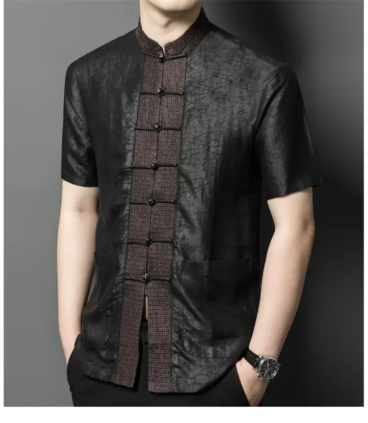 Multiple Tang shirts showing different colors and patterns available in collection.