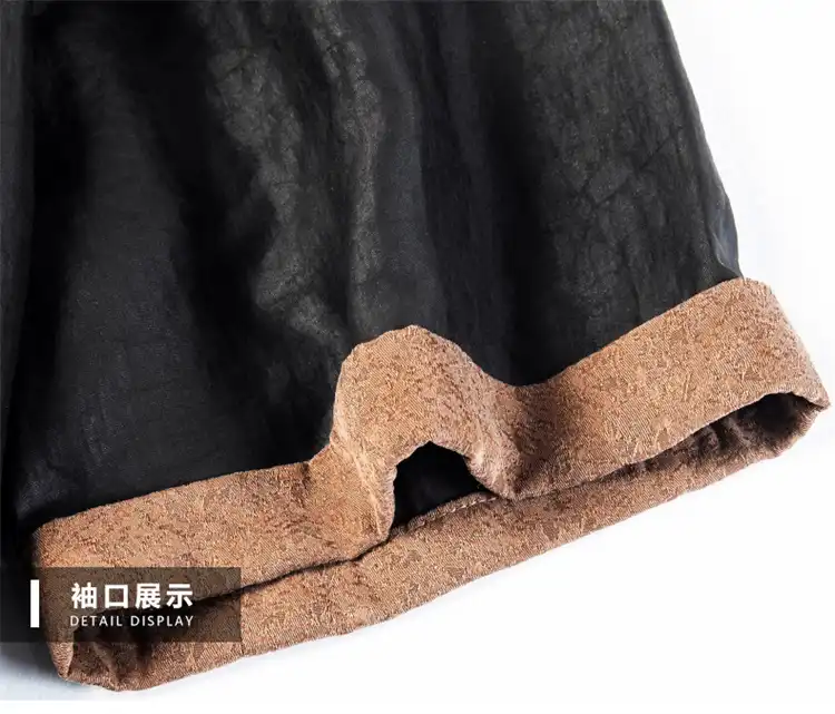 Chest pocket detail on Gambiered silk shirt highlighting practical design and quality stitching.