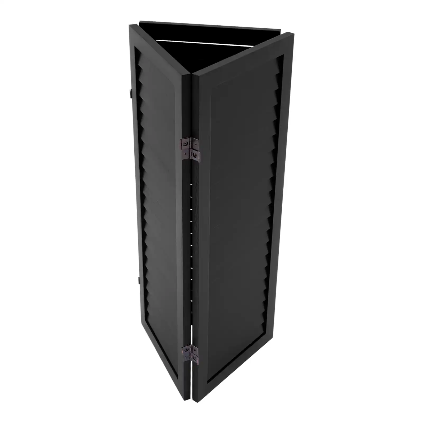 Comparison showing Chinese room divider in both folded and unfolded positions.