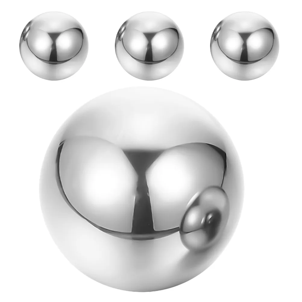 Close-up detail of solid stainless steel construction and smooth surface finish quality.