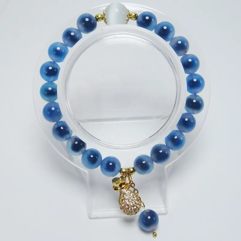 KHWPS brand natural blue agate jewelry perfect for party and special occasion wear.