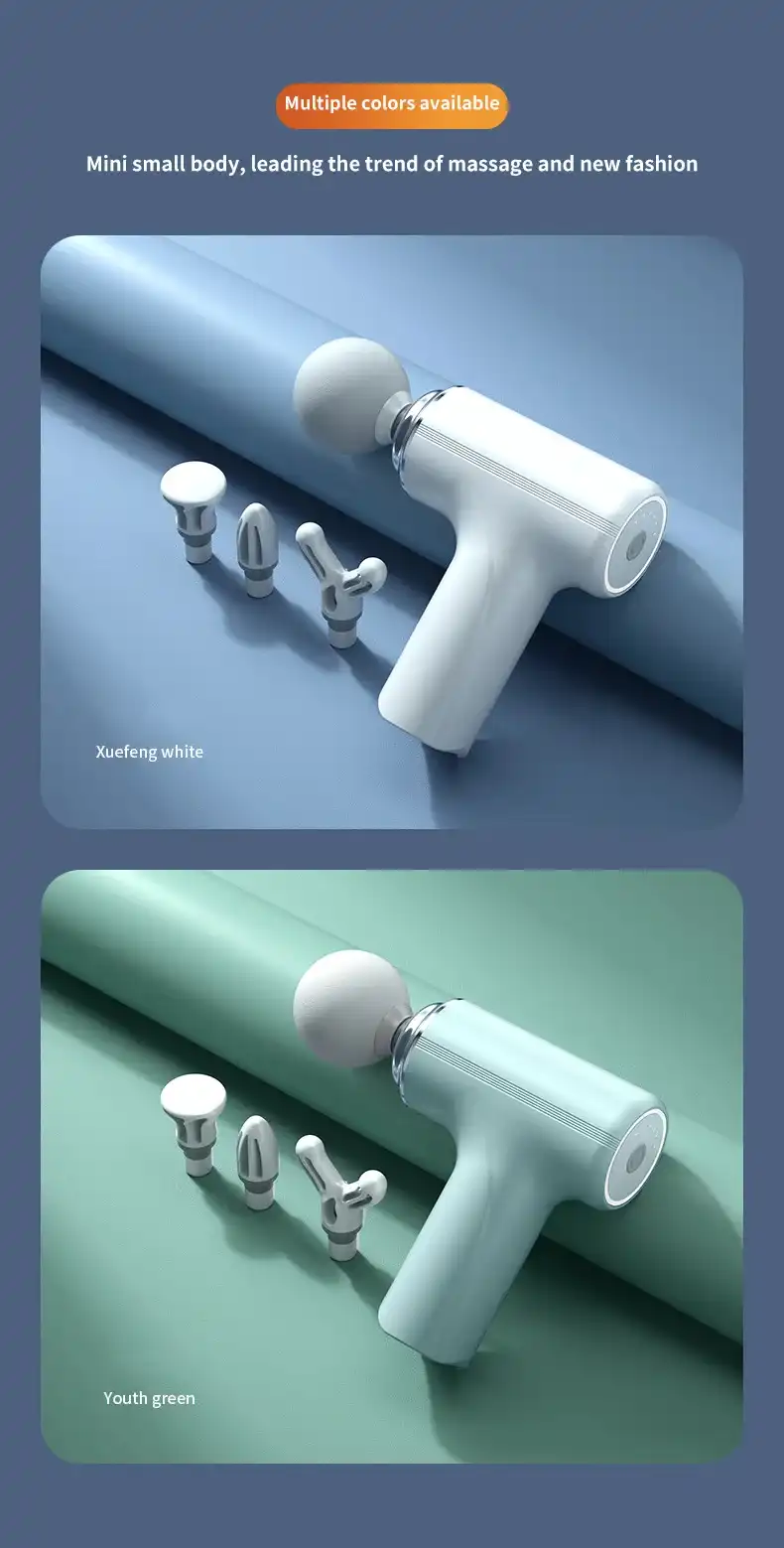 EVANOVM massage gun with ball head, close-up shot..