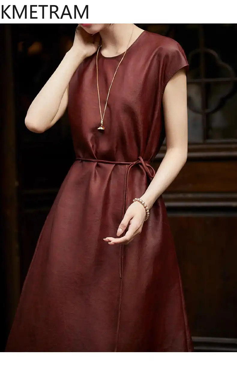 Model movement shots showing dress flow and comfort during wear and walking.