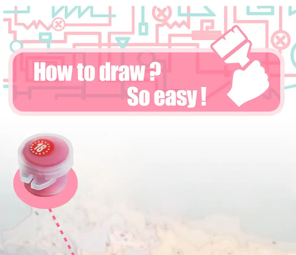 Step-by-step painting process showing cartoon characters coming to life.