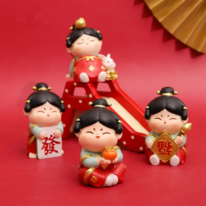 Chinese decoration doll showing antique styling and historical authenticity.
