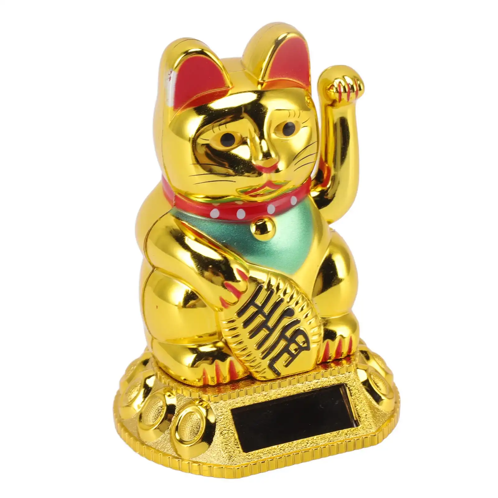 Japanese Maneki Neko fortune cat showing detailed facial features and traditional styling.
