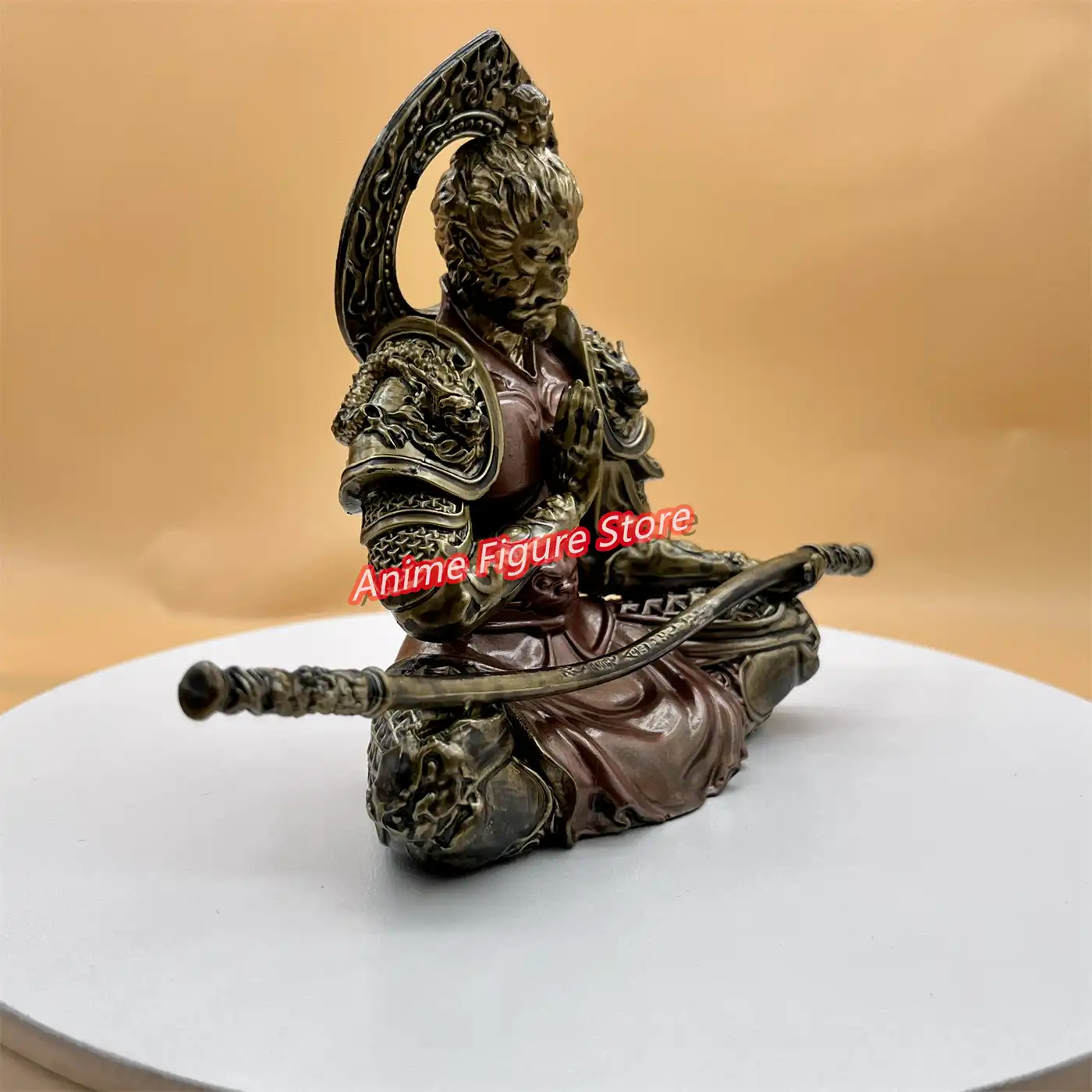 Black Myth Wukong 12cm PVC figure model standing pose front view car decoration collectible gift.