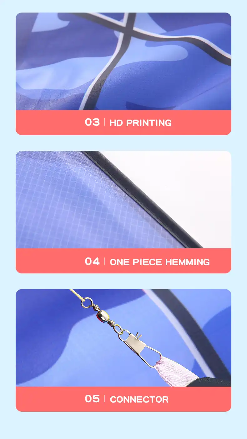 Detailed view of kite handle and 100 meter flying line showing professional equipment quality.