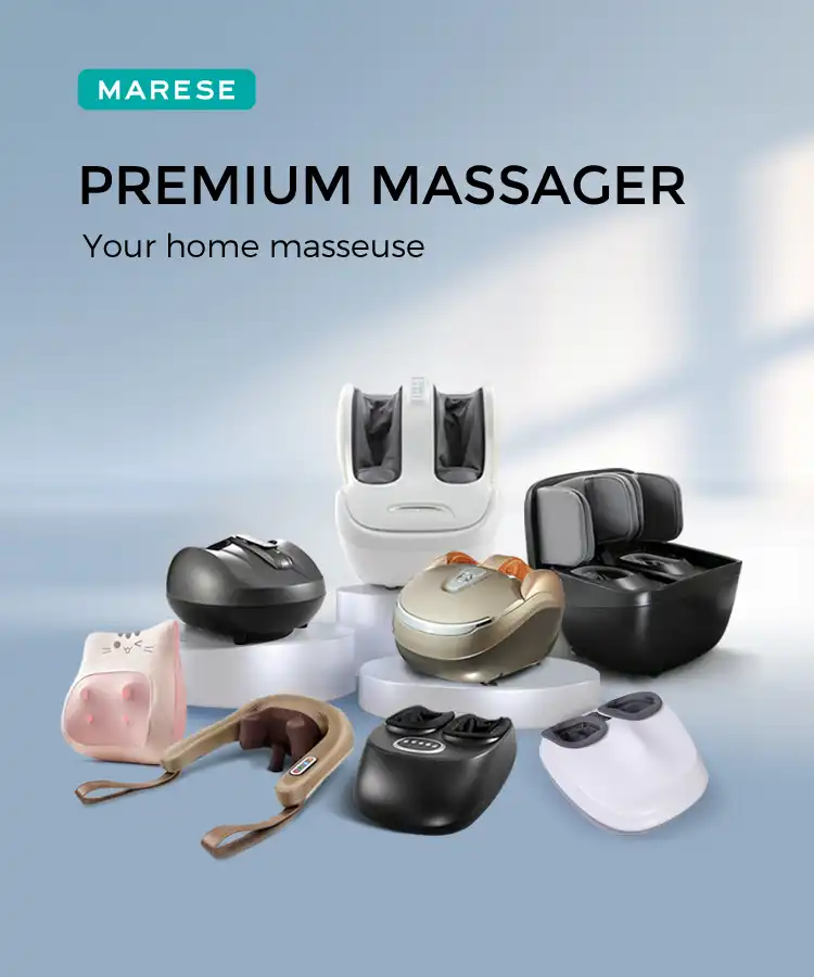 Black foot massager for sizes 35-46 EUR, top view..