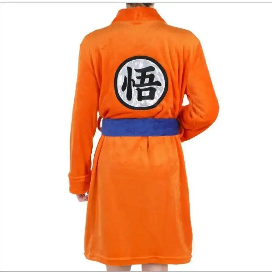 Sun Wukong embroidery details on bathrobe chest showing authentic character design elements.