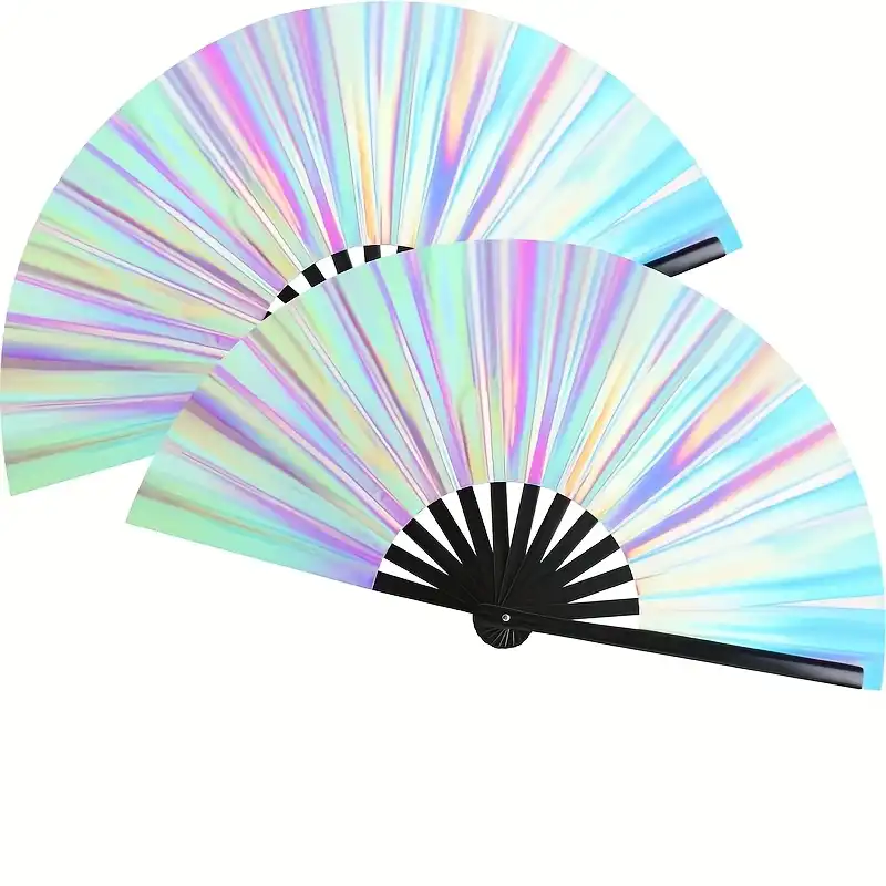 Japanese folding fan displayed open as elegant decoration for holiday parties and celebration events.