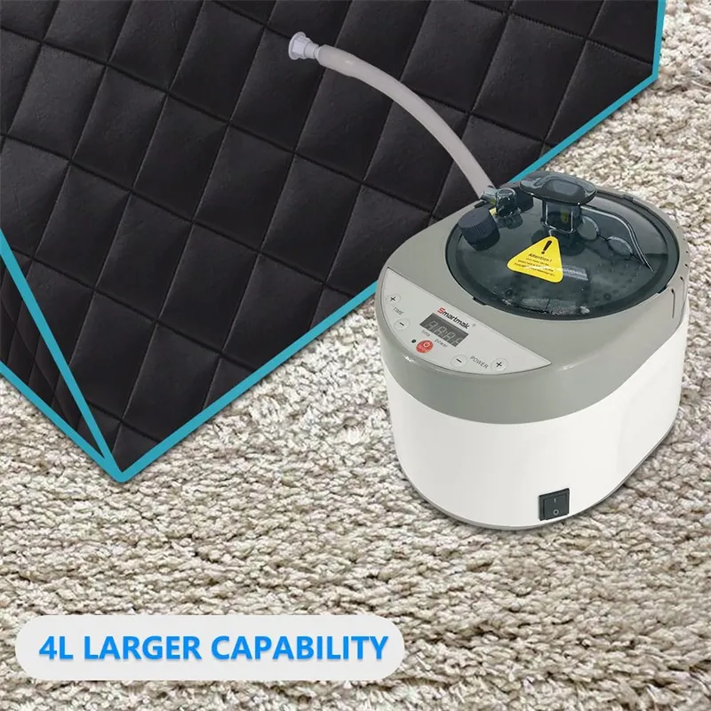 4L large capacity steam generator with 1600W power and 16 adjustable heating levels display.