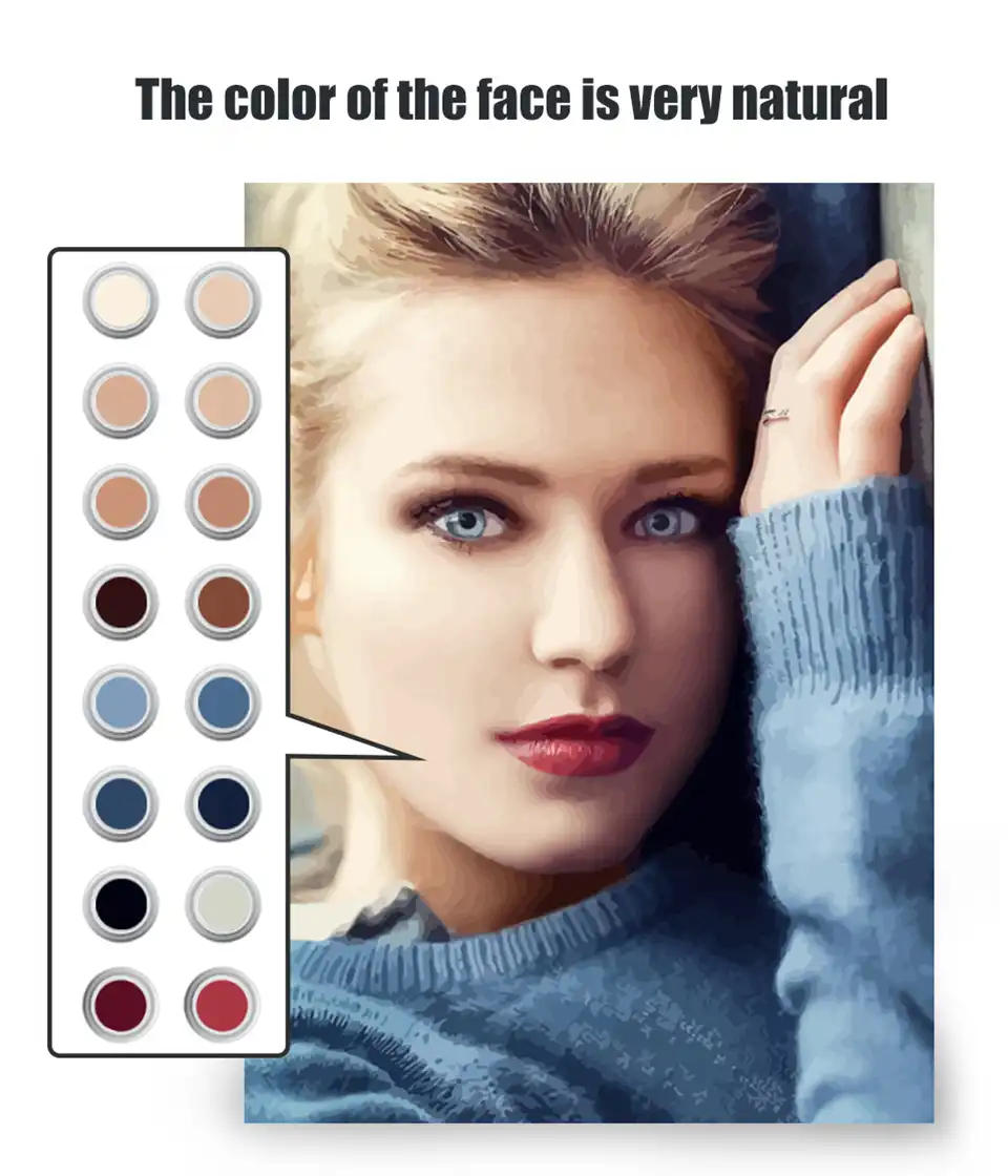 Complete kit contents including canvas brushes acrylic paints and hanging hardware.