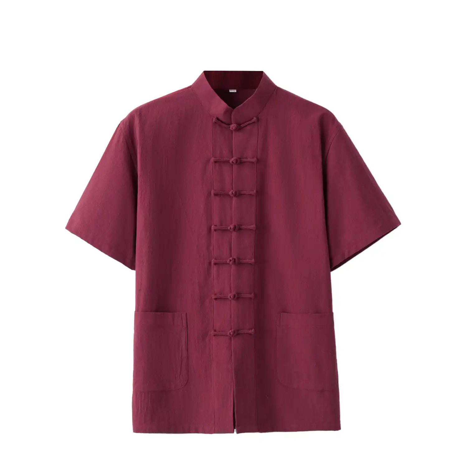 Back view of tang suit highlighting loose comfortable fit and quality cotton fabric.