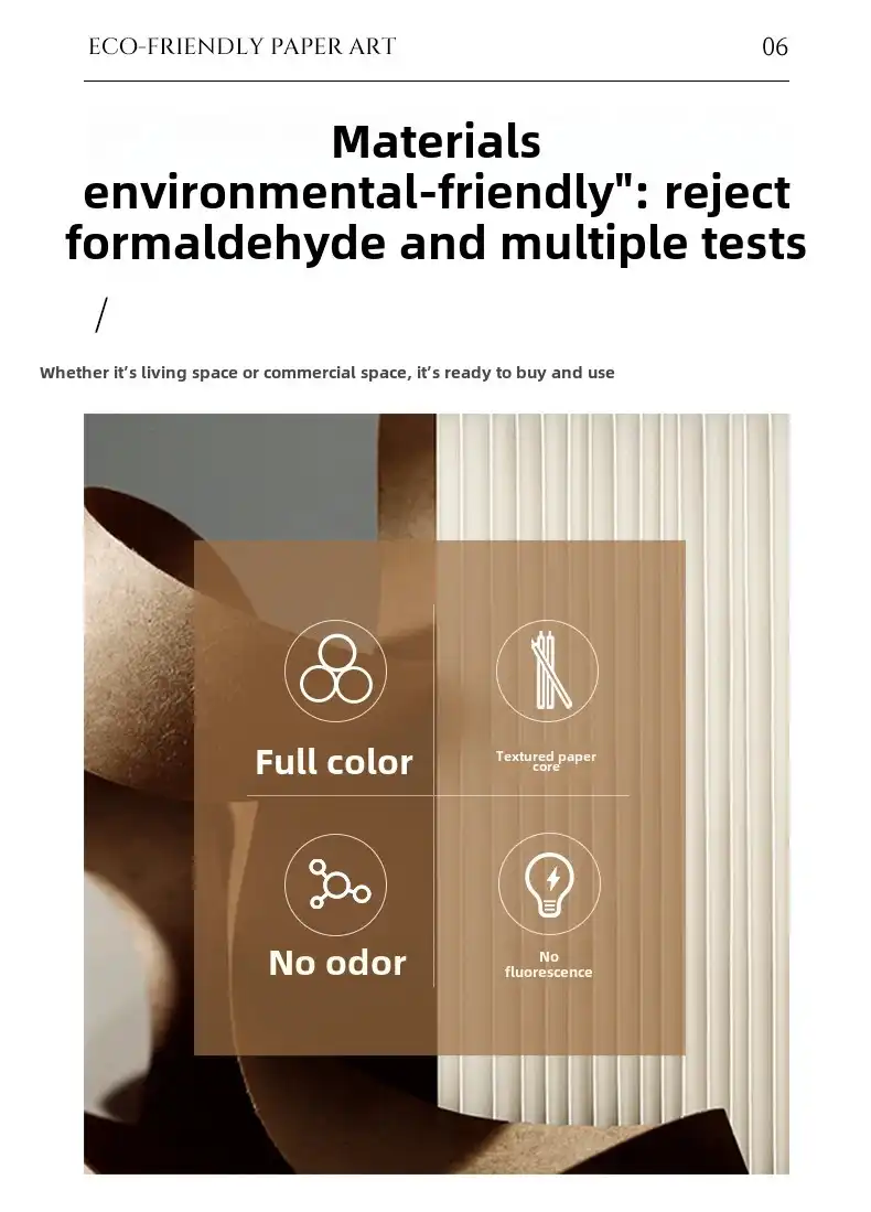 Lightweight paper screen divider being easily moved by person demonstrating portability.