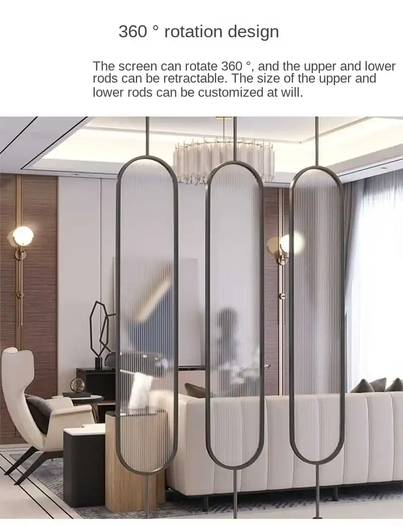 Changhong glass panels on Chinese partition screen allowing natural light transmission.