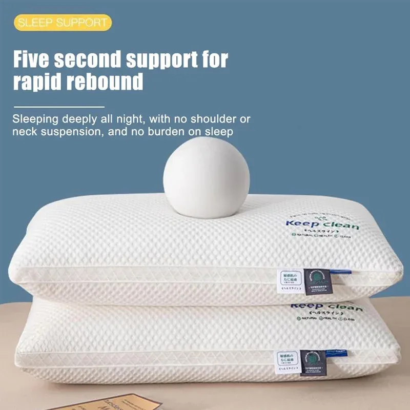 Before and after neck pain relief comparison showing benefits of 3D cervical pillow support.