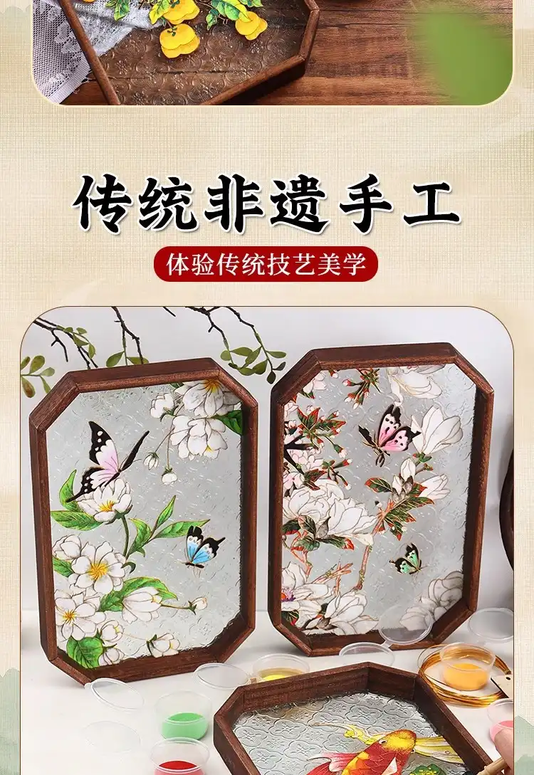 Professional crafting tools included for precise enamel application and detail work.