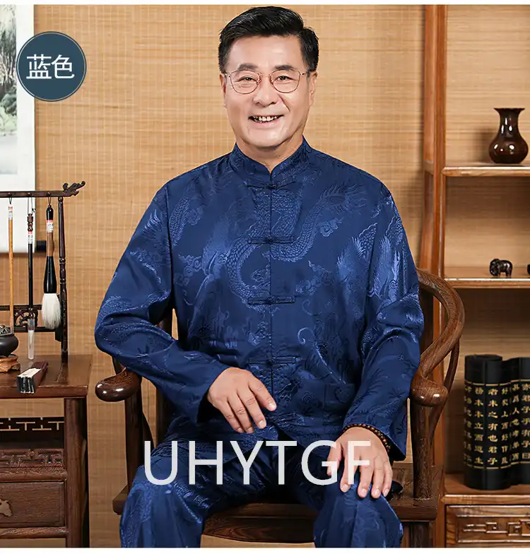 Tang suit fabric texture close up revealing silk satin weave quality and lustrous finish appearance.