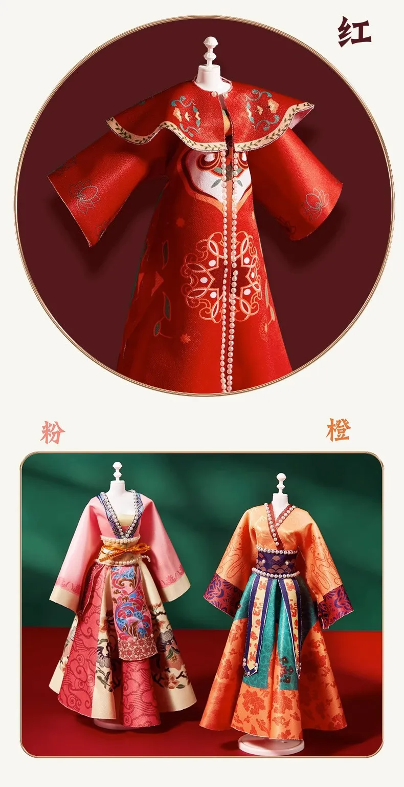 Detailed view of traditional Chinese accessories and decorative elements included in the DIY set.