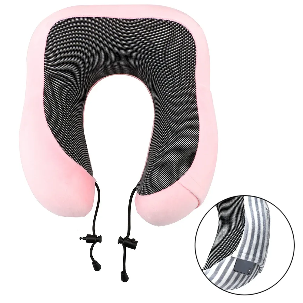 Side profile view of pillow showing proper head and neck positioning for optimal spinal support.
