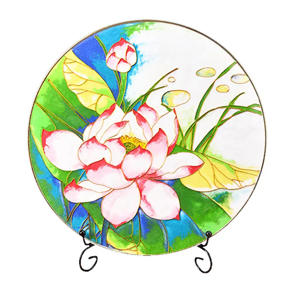 Traditional Chinese decorative motifs featured in the cloisonne painting design examples.
