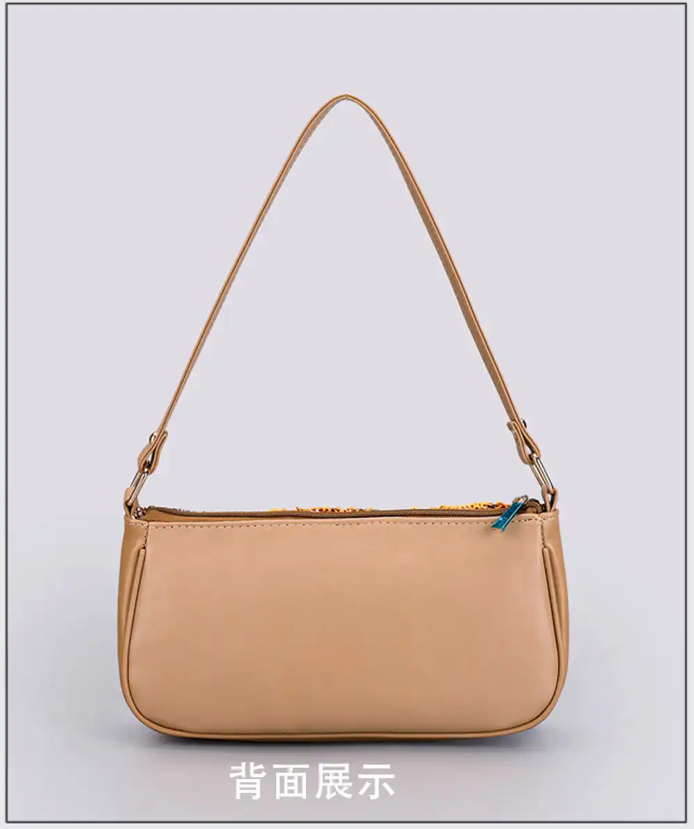 Sequins embroidery bag with colorful floral pattern and sparkling decorative accents.
