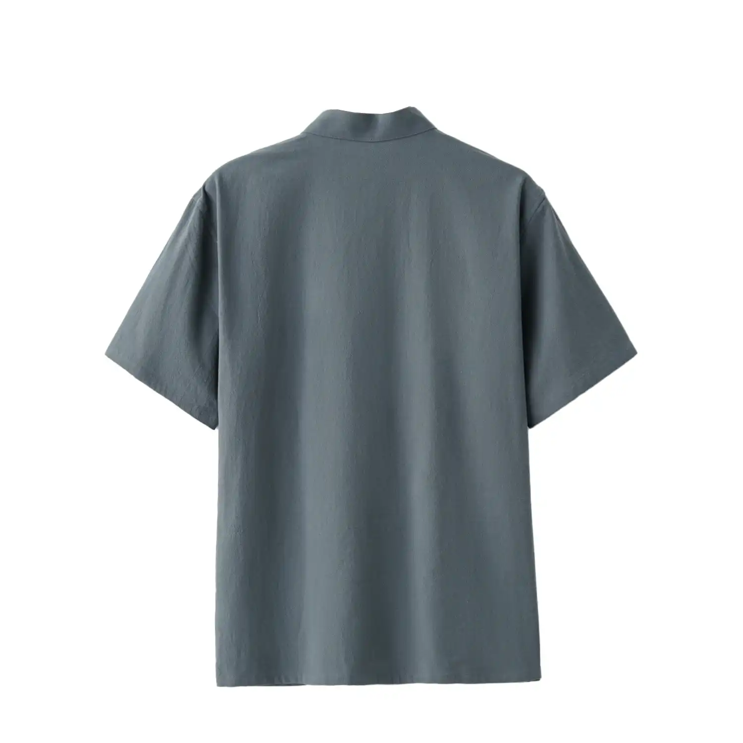 Tang suit collar detail showcasing authentic mandarin style and precise construction.