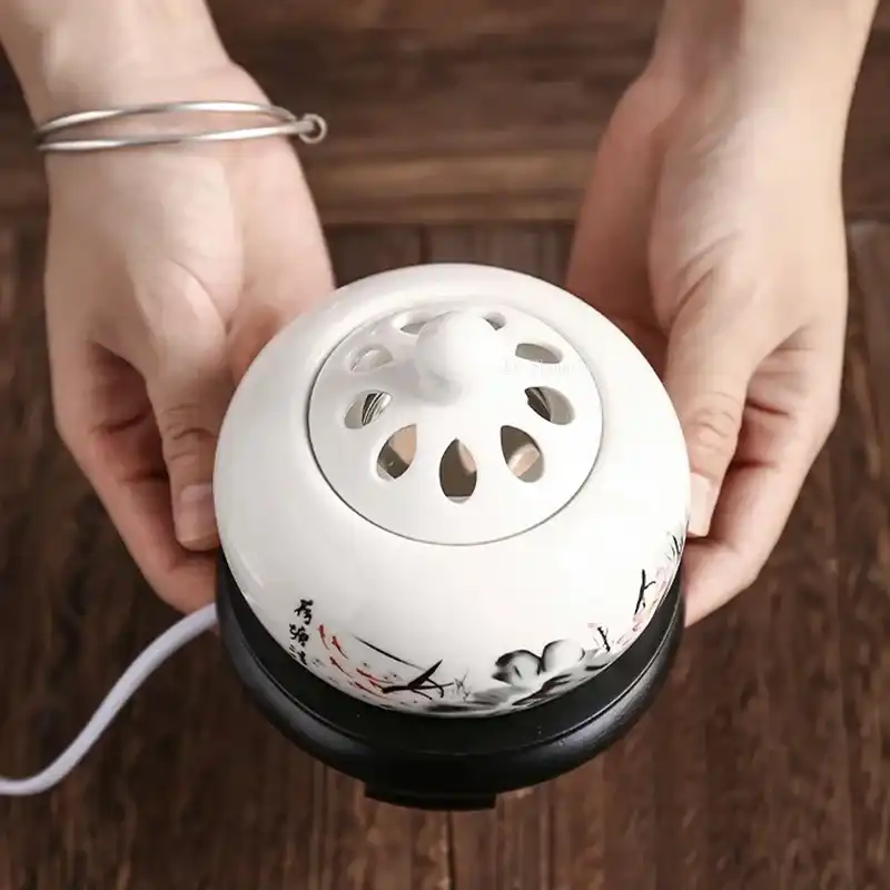 Close-up view of adjustable temperature control knob showing 60-260 degree Celsius range.