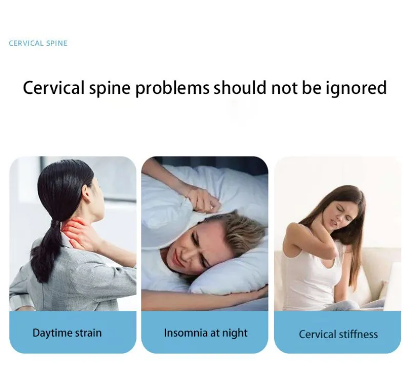Person using neck traction device demonstrating proper positioning for cervical alignment.