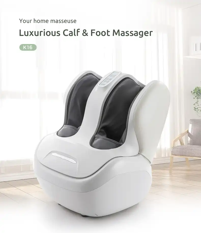 MARESE foot massager for leg relief, side view..