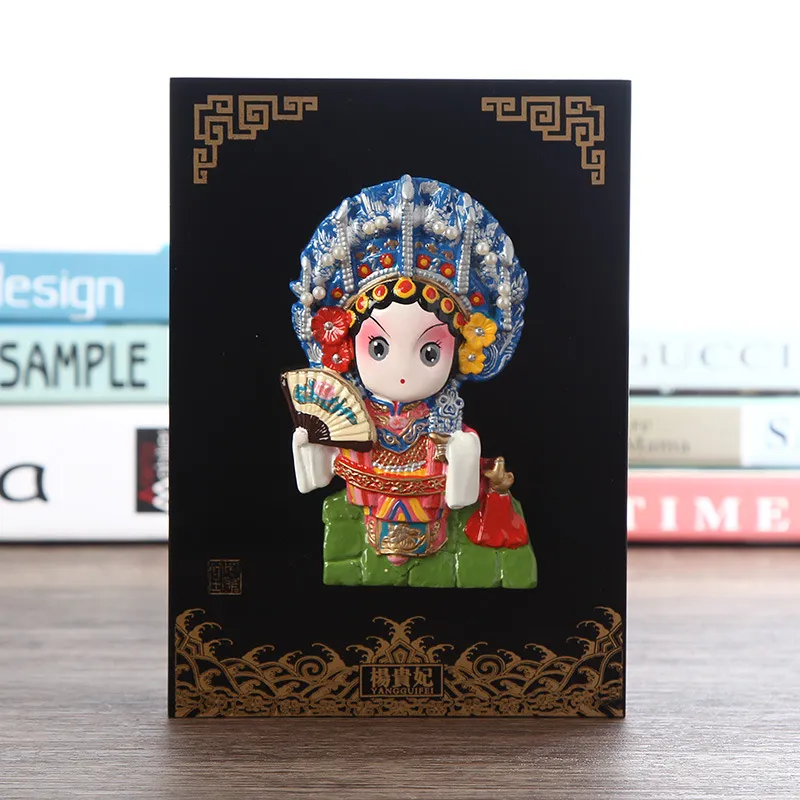 Bedroom wall decoration featuring Chinese opera bian lian ornament as artistic focal point.