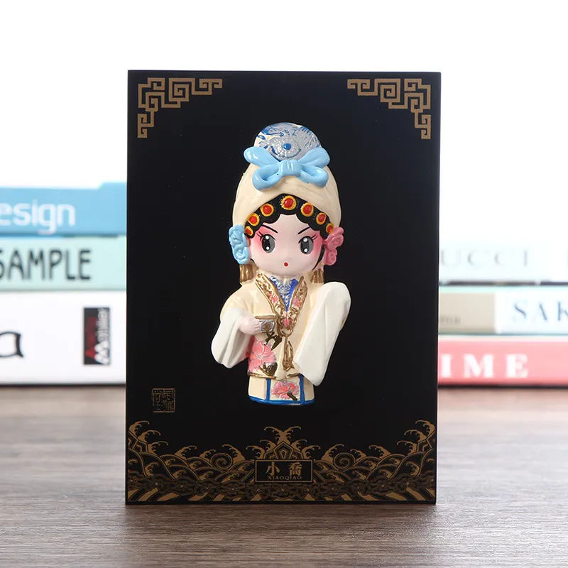 Traditional Chinese bian lian face changing ornament showing handcrafted opera facial makeup design.