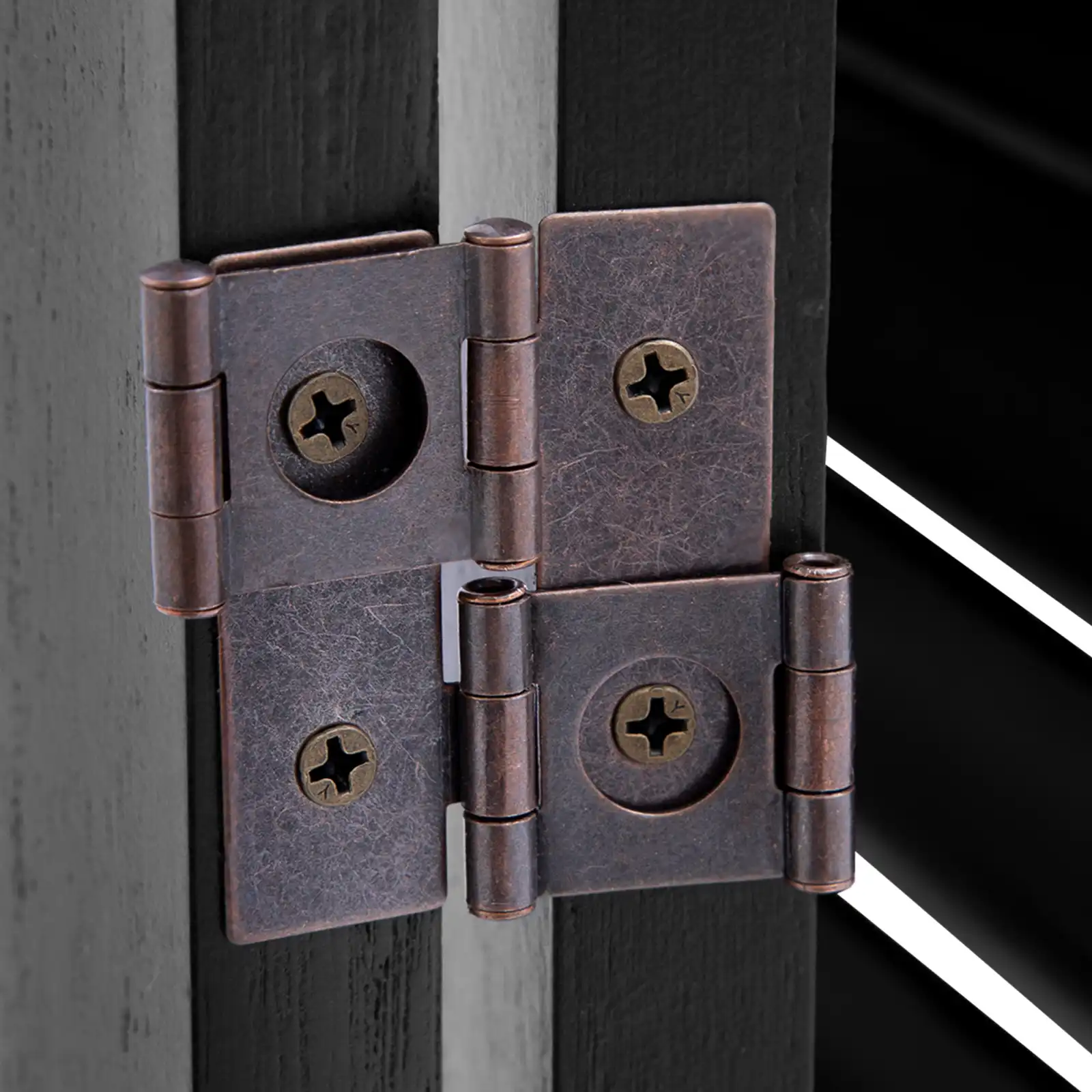 Folded Chinese black screen divider showing compact storage size and portability features.